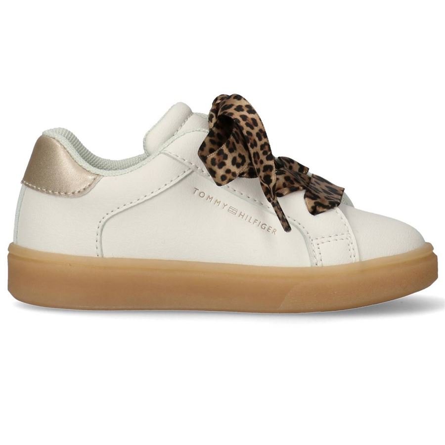 Sneakers da bambina con zip e lacci animalier Tommy Hilfiger | T1A9342301355X024
